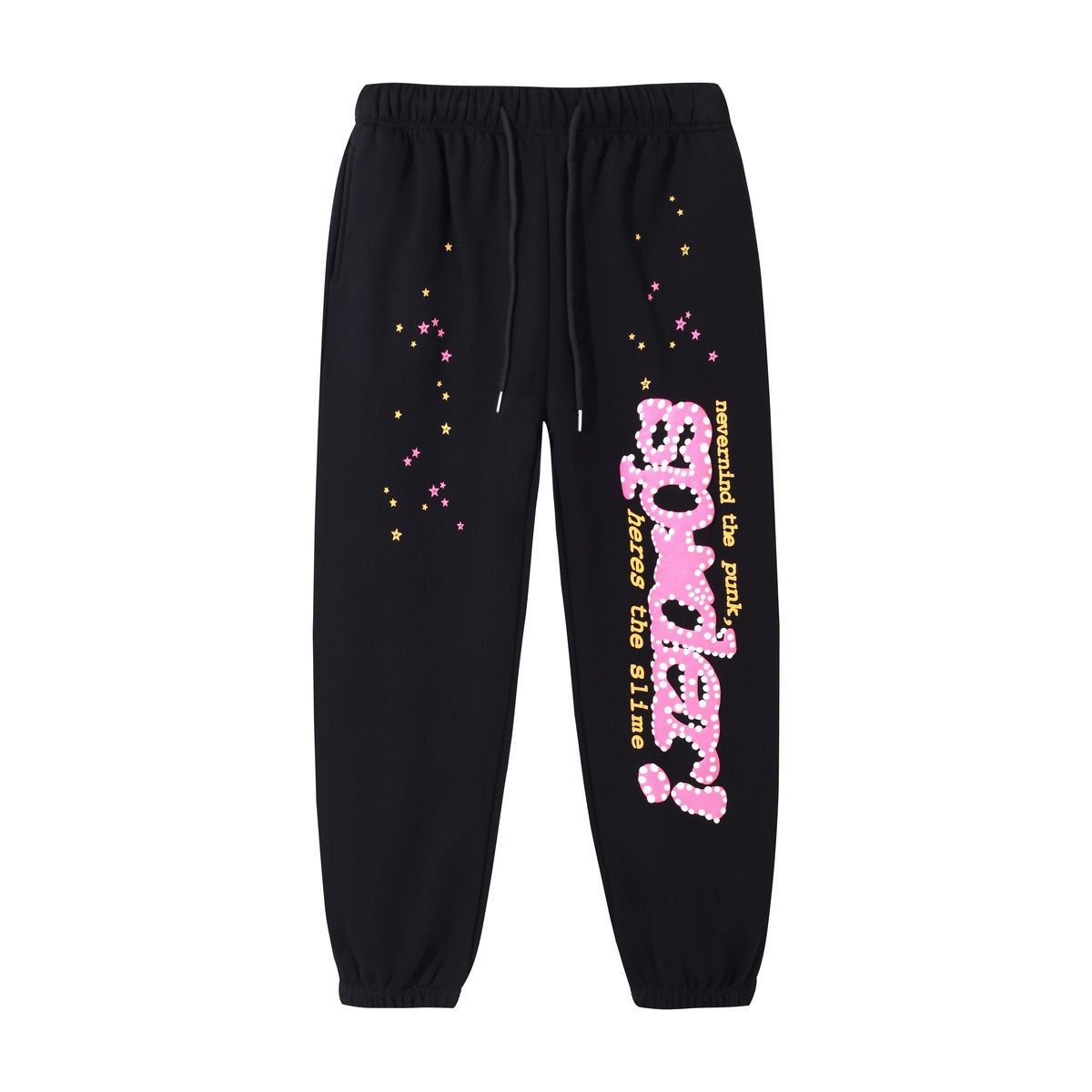 BLACK SP5DER SWEATPANTS
