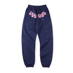 Blue 555555 sp5der Sweatpants Men Women