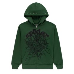Green Sp5der Hoodie