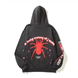Multi Color Sp5der Printed Hoodie for Men 2