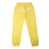 SP5DER Logo Print Sweatpants Yellow
