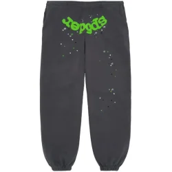 Sp5der Wait Web Sweatpants Slate Grey