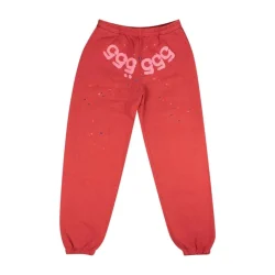 Sp5der Worldwide Red 555 Sweatpants