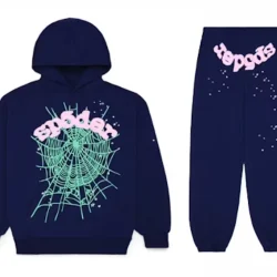 imageye imgi 13 Sp5der Web Hoodie Sweatpant Set Navy